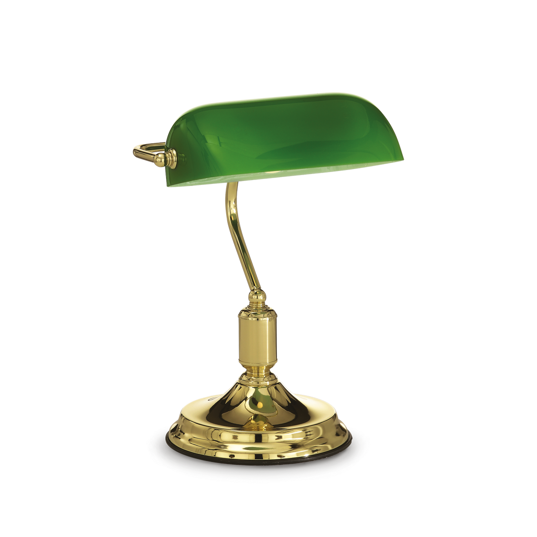 Lampa de masa cu abajur verde Lawyer