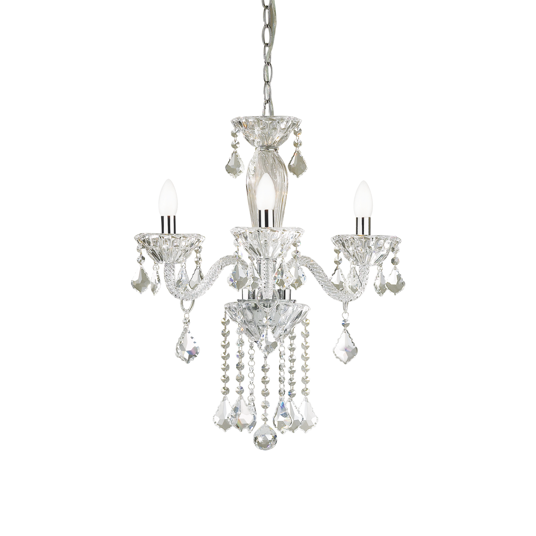Candelabru stil clasic din sticla cu 3 lumini Tiepolo