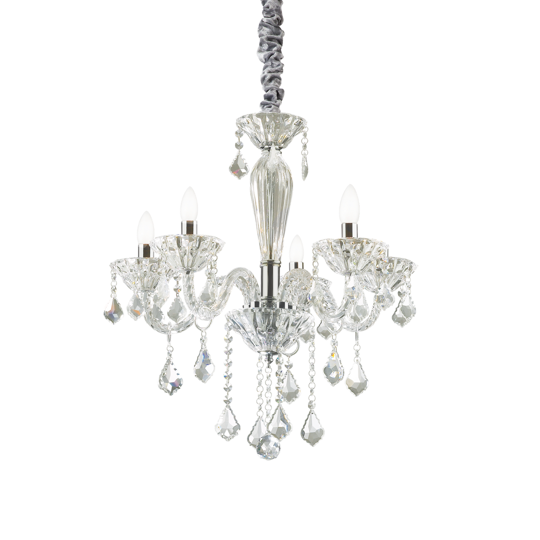 Candelabru stil clasic din sticla cu 5 lumini Tiepolo