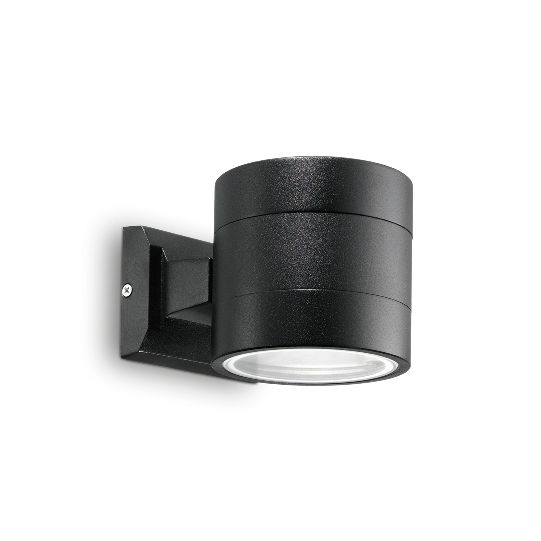 Aplica de perete neagra cu soclu Snif IP54