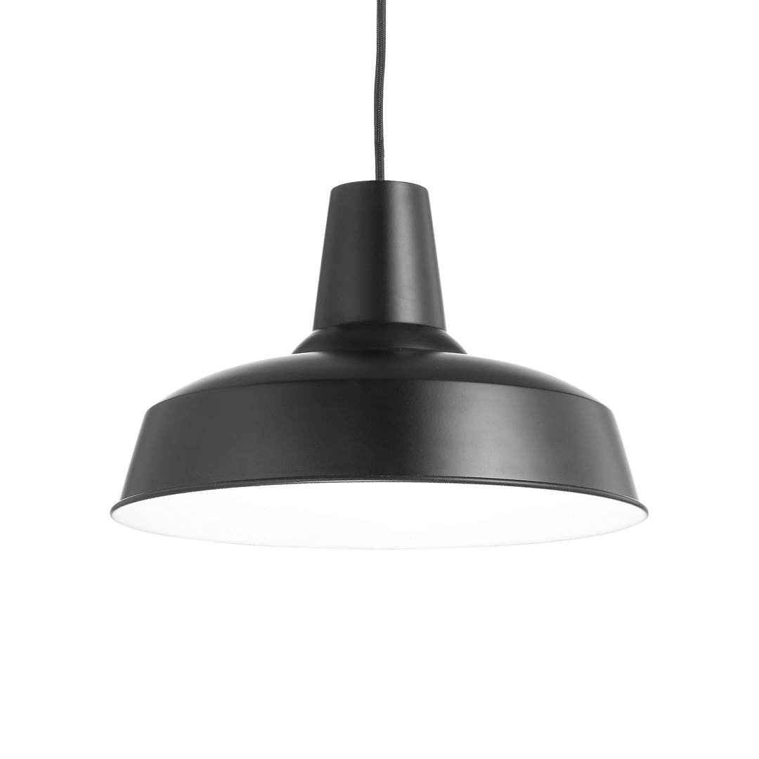 Pendul cu abajur finisaj negru Moby