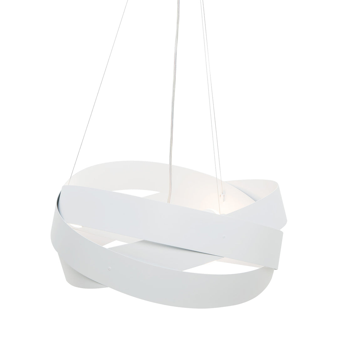 Lustra alba Tornado diametru 50cm 1117