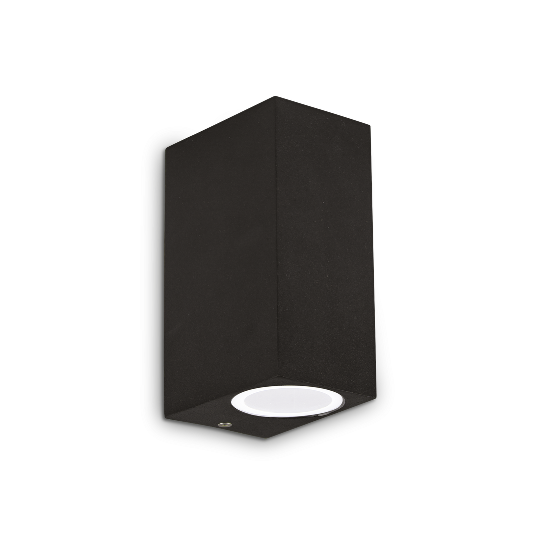 Aplica de perete dreptunghiulara neagra IP44 Up