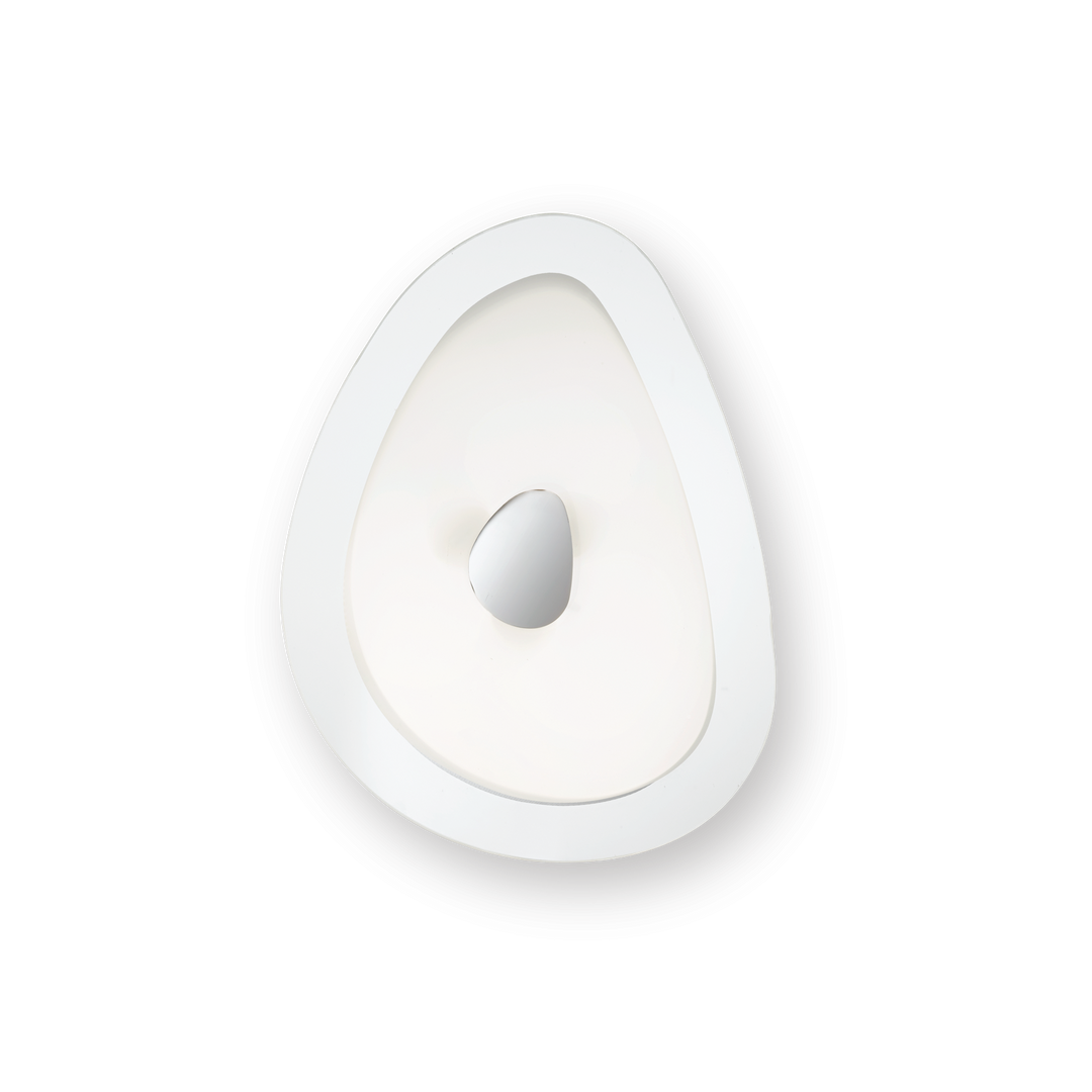 Plafoniera alba cu element decorativ Geko
