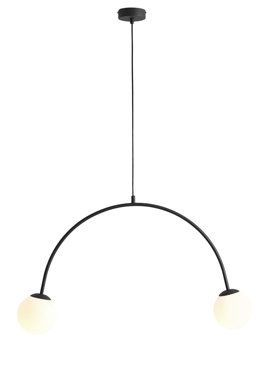Lampa suspendata Lea 2 Negru