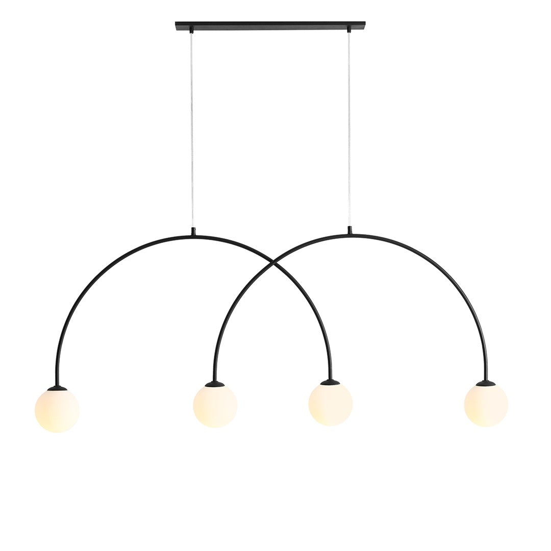 Lampa suspendata Lea 4 Negru L
