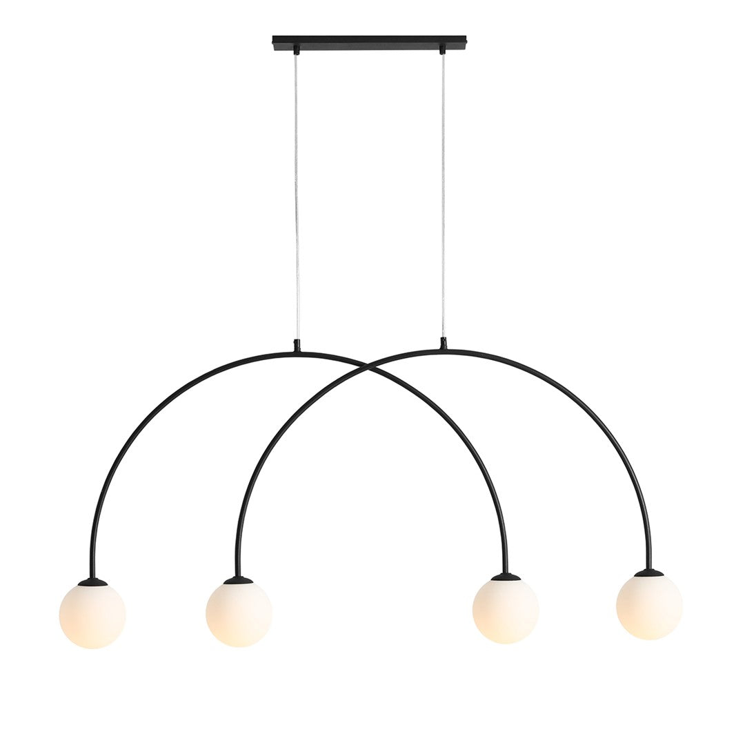 Lampa suspendata Lea 4 Negru S