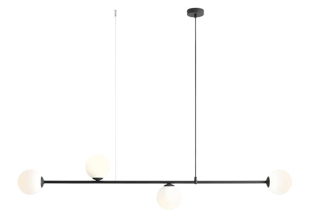 Lampa suspendata Aria 4 Negru