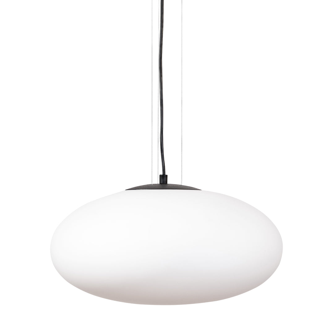 Lustra suspendata din sticla alb mat Omi 1180