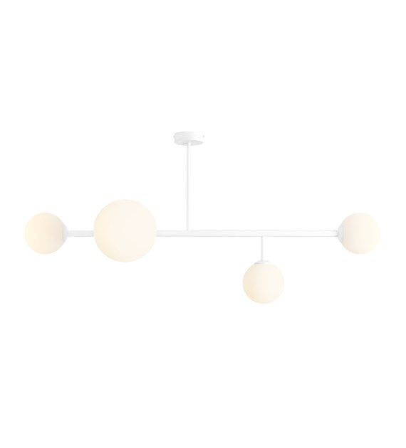 Lustra alba cu 4 becuri Dione by Aldex