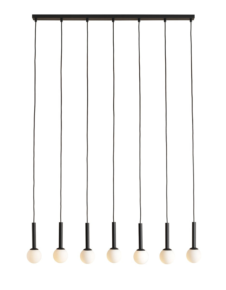 Lampa suspendata Riu 7 Negru Complet