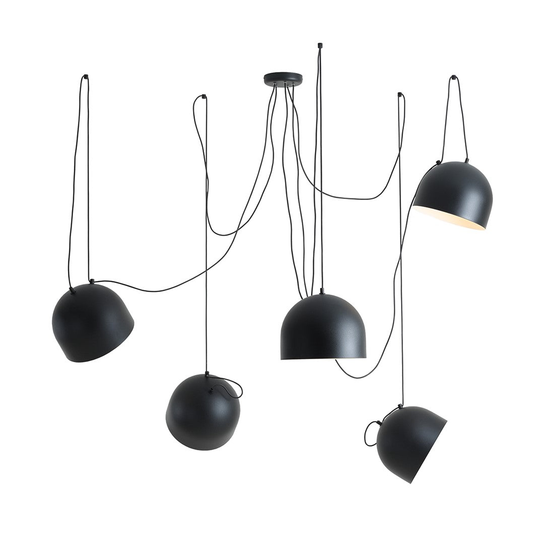 Lustra design suspendata NOOR 5 BLACK