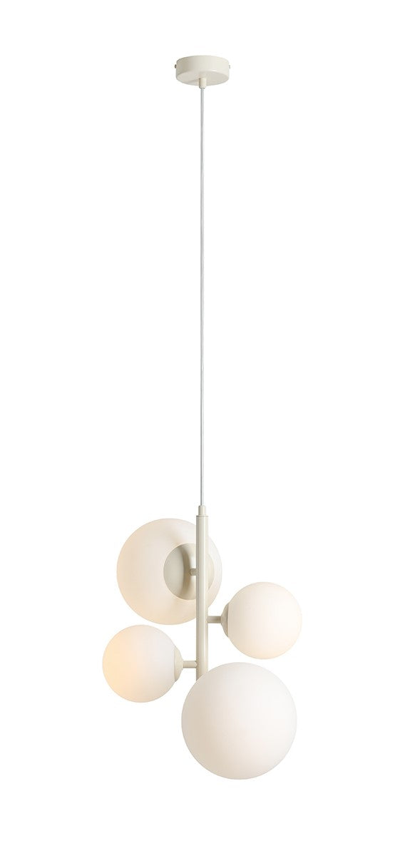 Lampa suspendata Bloom 4 Crem