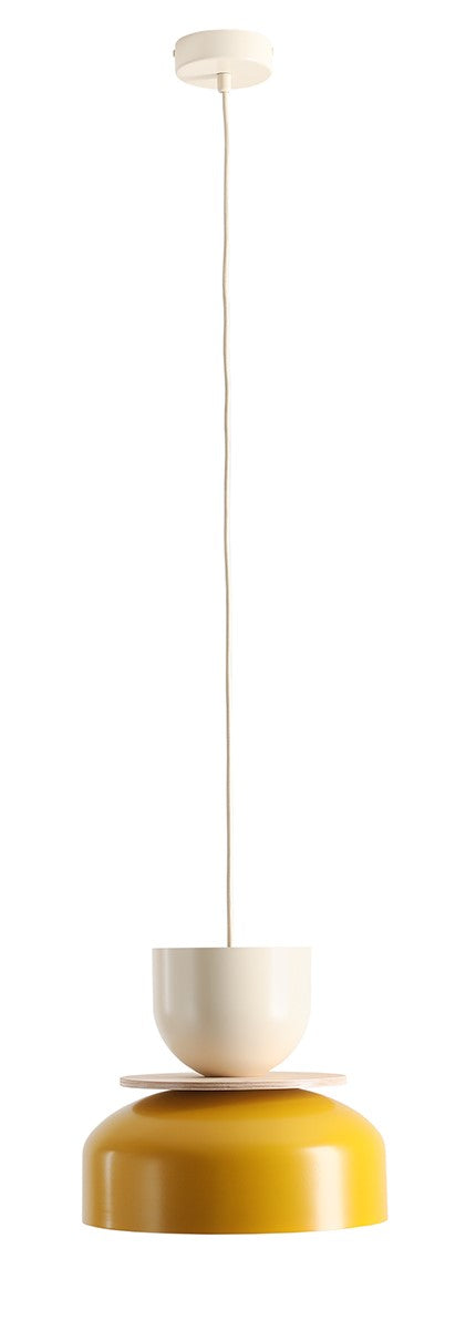 Pendul UTO Mustar Deschis + Crem (30 + 15 + Lemn)