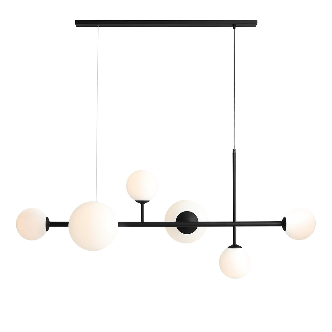 Lampa suspendata Dione 6 Negru (Bara)
