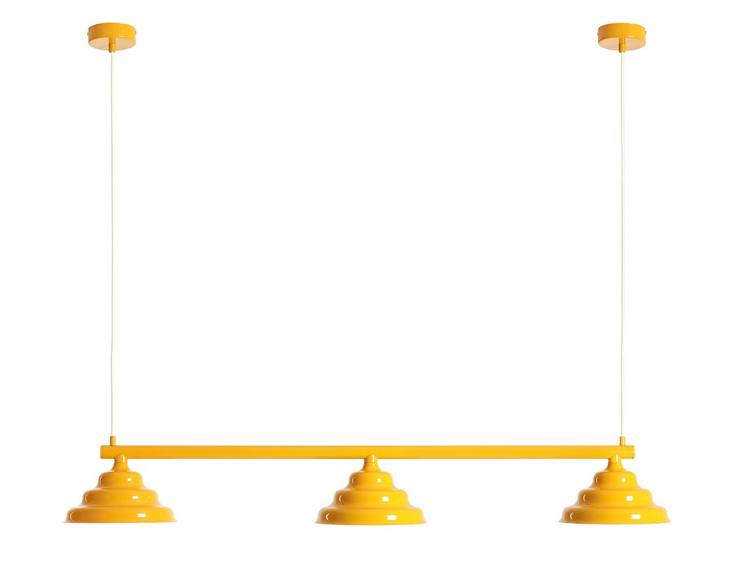 Lampa suspendata Fala 3 Galben Energetic