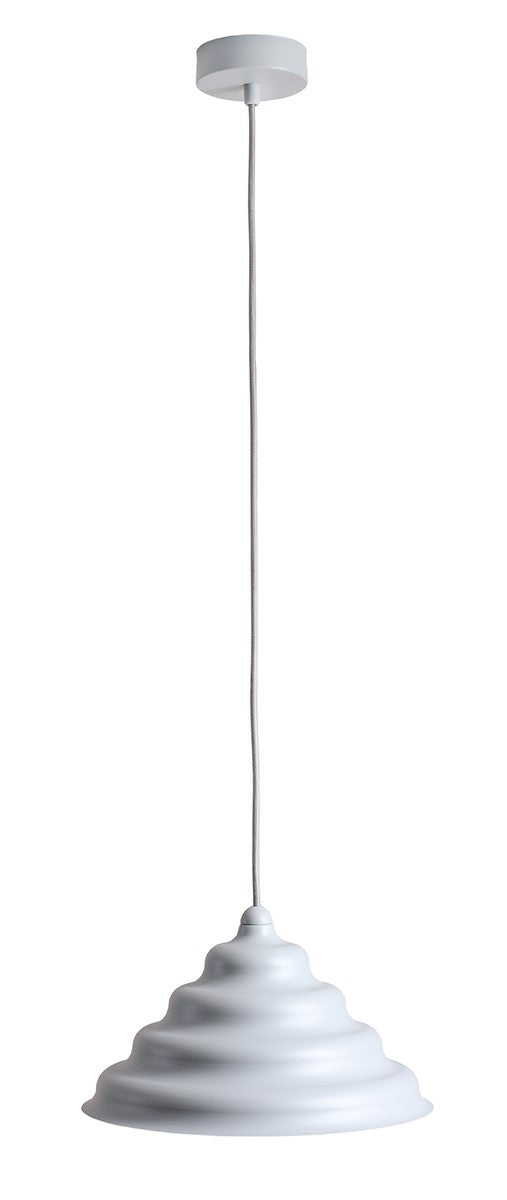 Lampa suspendata Fala Albastru Gri L