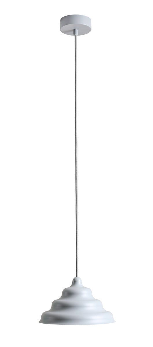 Lampa suspendata Fala Albastru Gri M