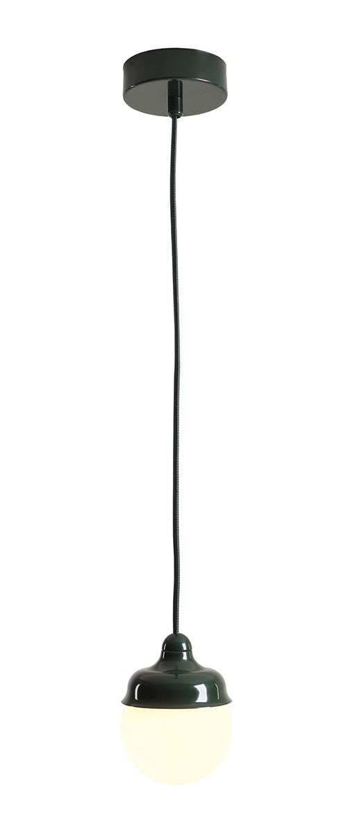 Lampa suspendata Fala Verde Inchis XS