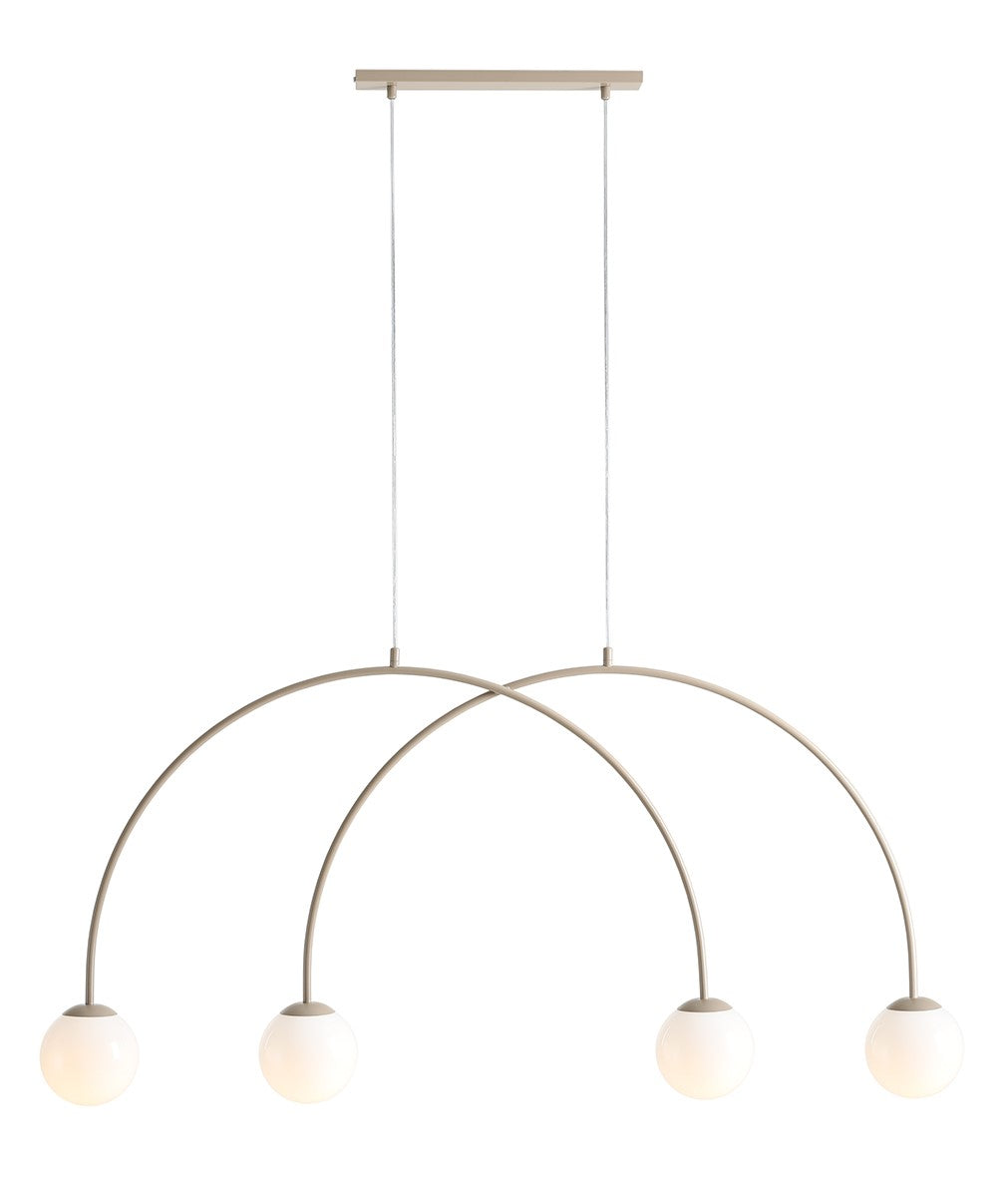Lustra suspendata UNA 4 BEIGE S