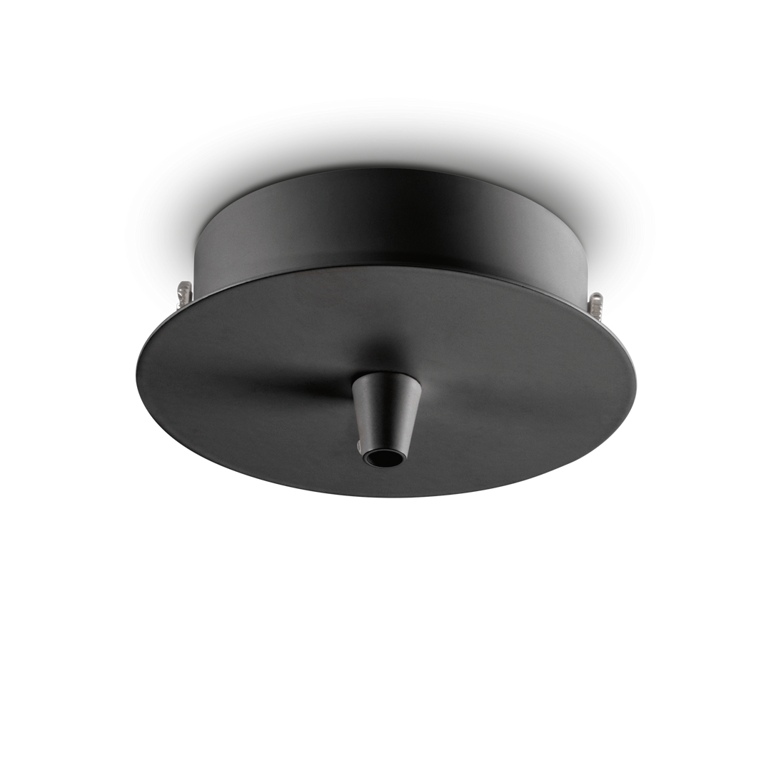 Baza rotunda neagra cu o prindere D100 mm