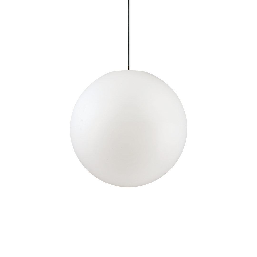 Lustra suspendata cu glob alb D 40 cm IP44 Sole