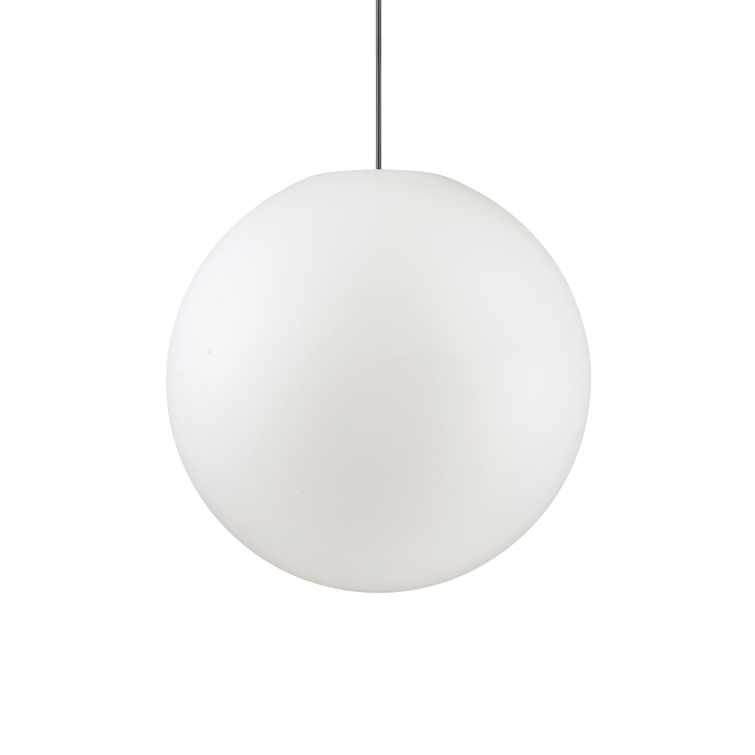 Lustra suspendata cu glob alb D 50 cm IP44 Sole