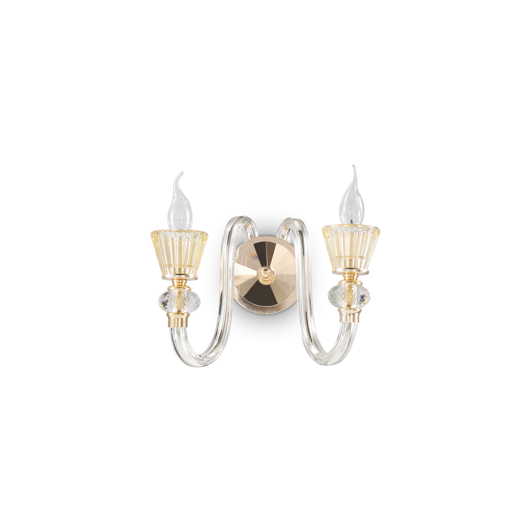 Aplica de perete cu design clasic din sticla Strauss