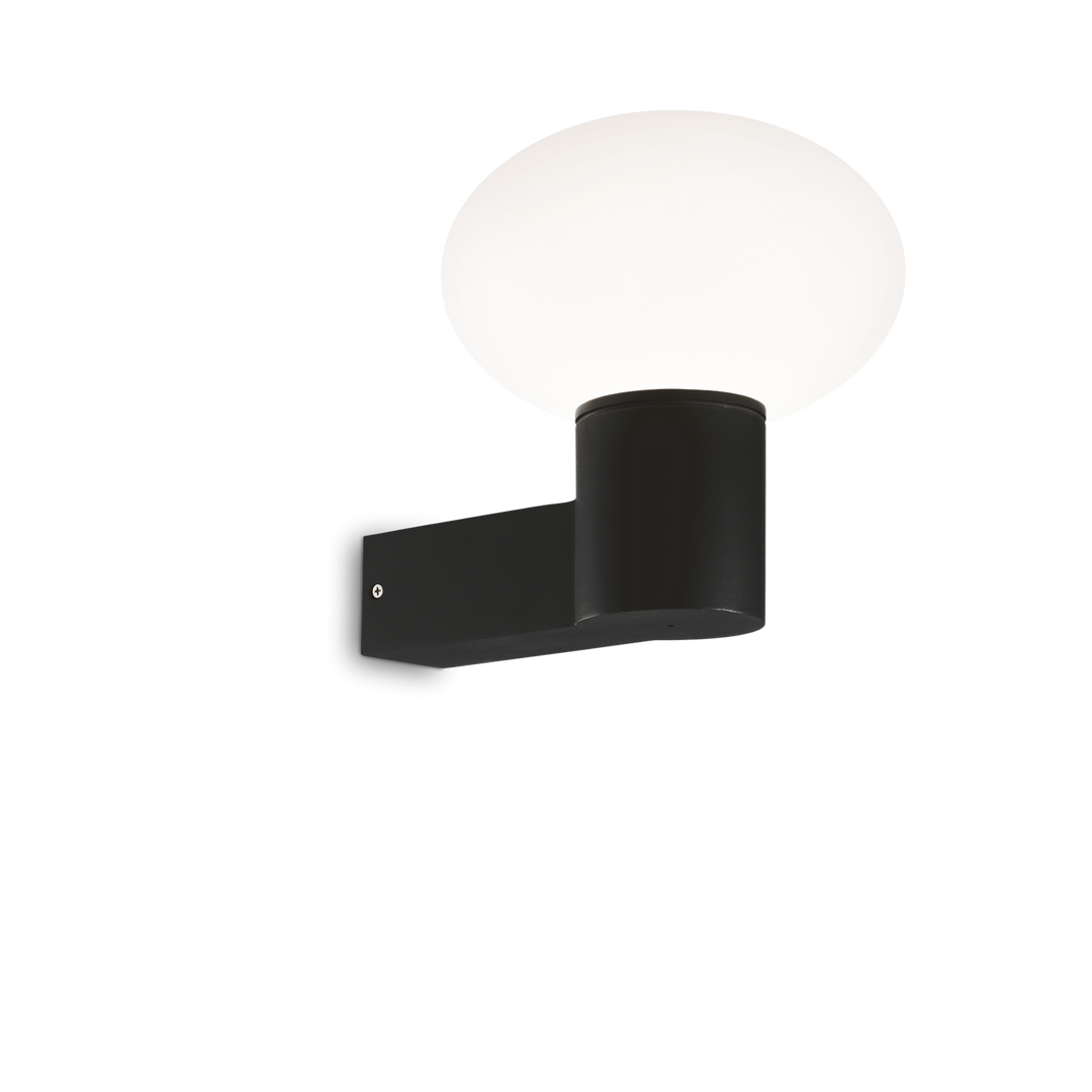 Aplica de perete neagra Clio IP44