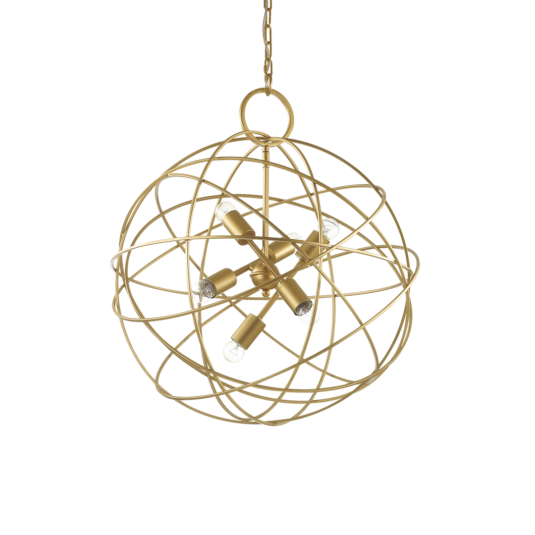 Lustra suspendata aurie tip glob din metal Konse