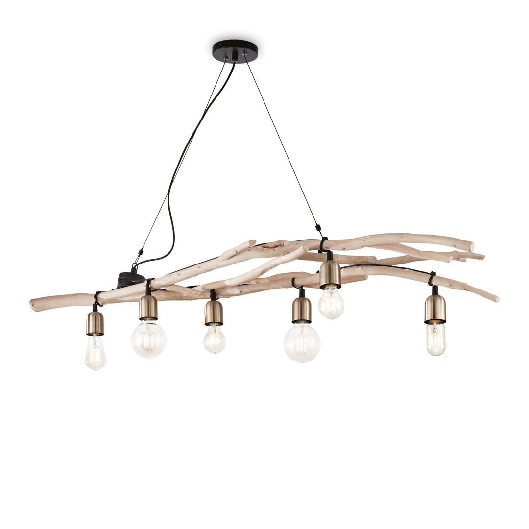 Lustra suspendata cu brate din lemn Driftwood