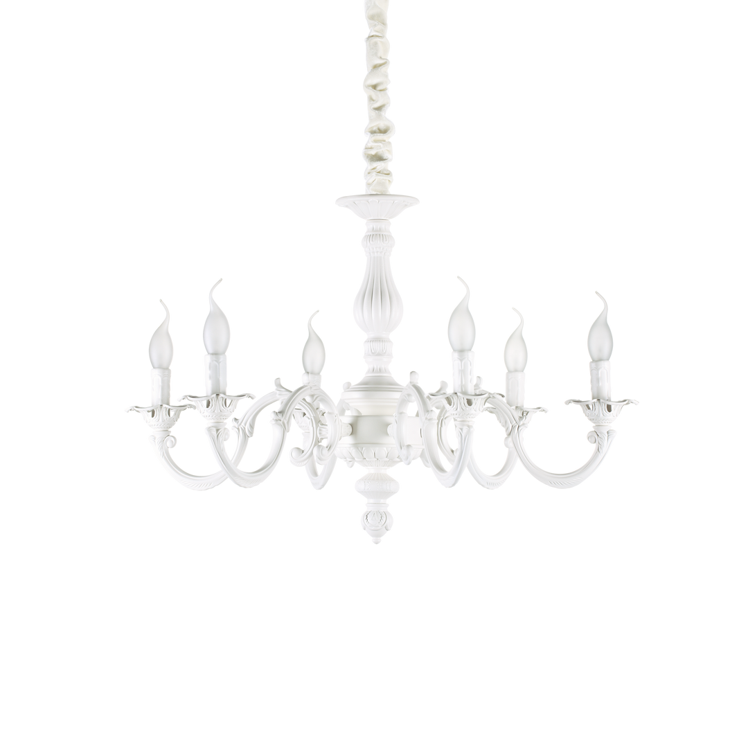Candelabru clasic alb Justine