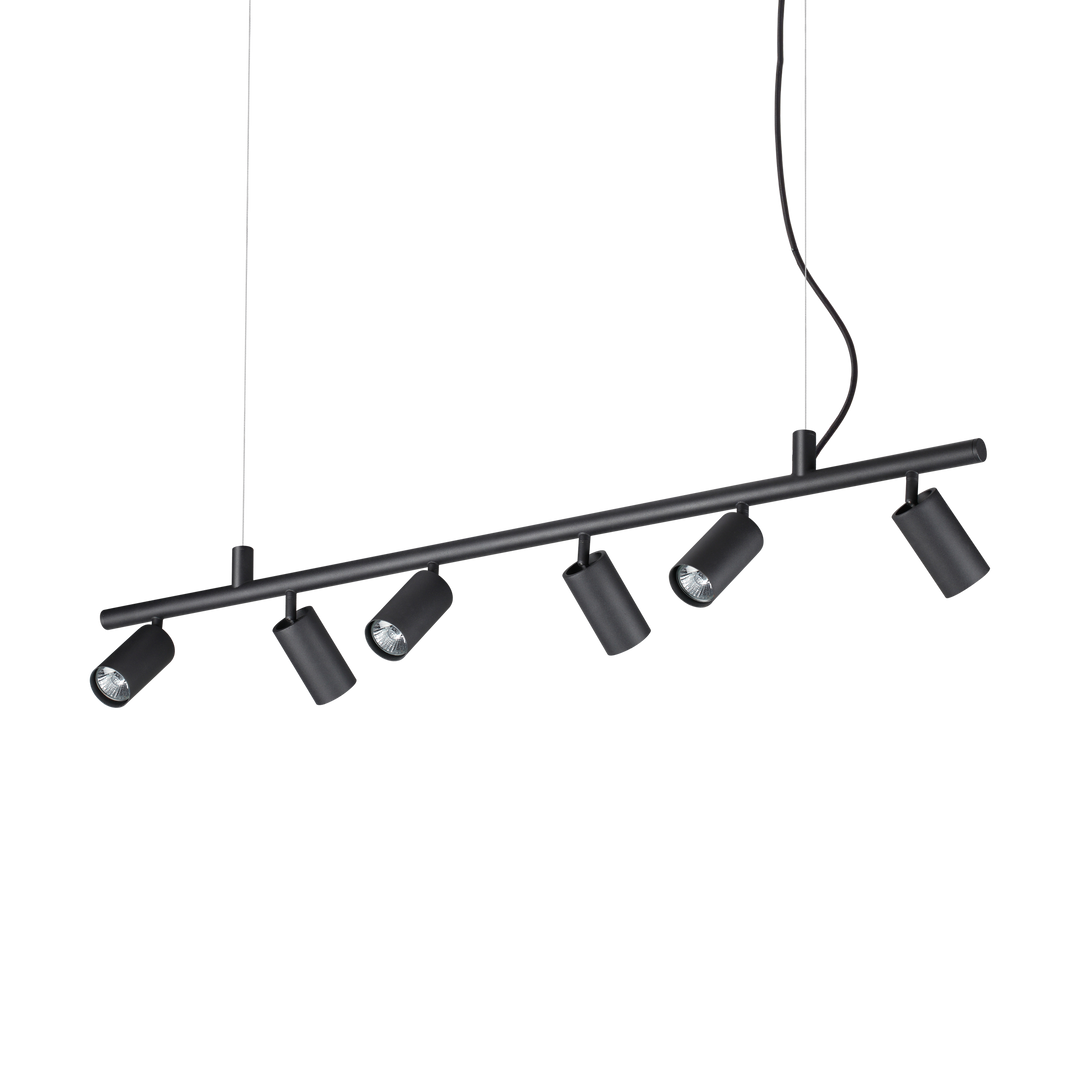 Lustra suspendata neagra cu 8 spoturi reglabile Dynamite