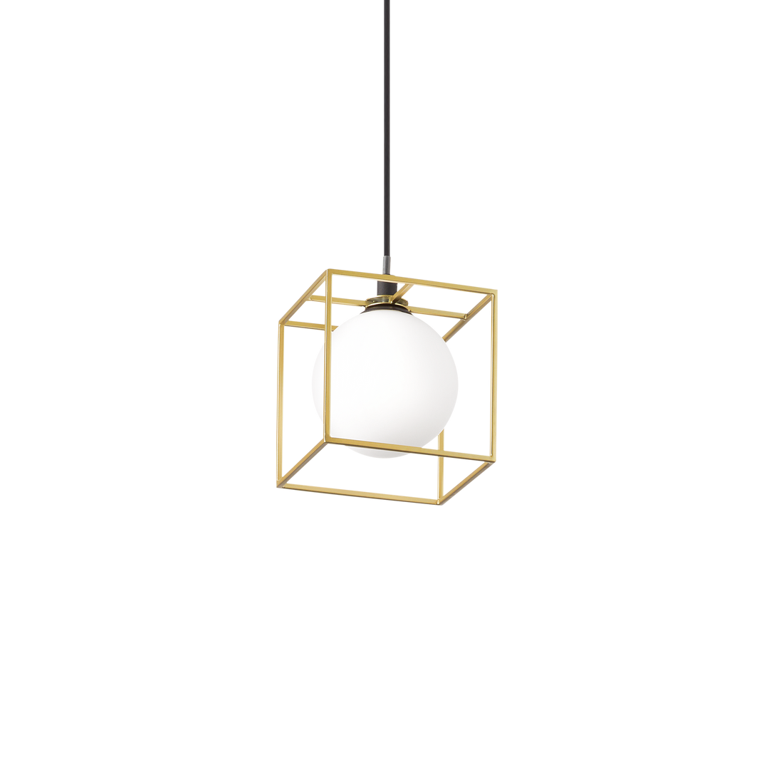 Pendul cu glob incadrat finisaj alama Lingotto