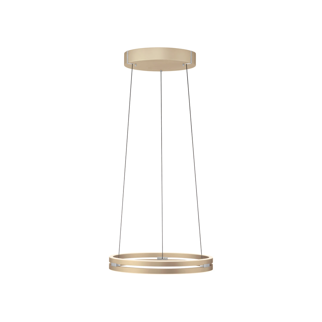 Lustra supendata cerc led auriu PURE E-Loop Paul Neuhaus