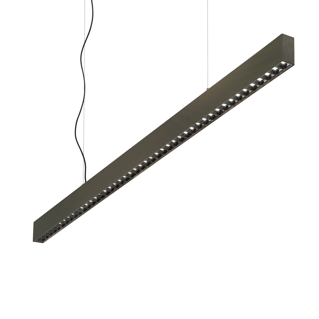 Lustra liniara neagra pentru birou Office