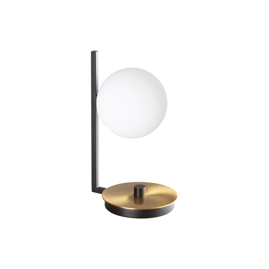 Lampa de masa cu baza de lama si glob alb mat Birds