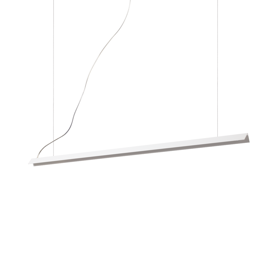 Lustra suspendata alba liniara V-Line
