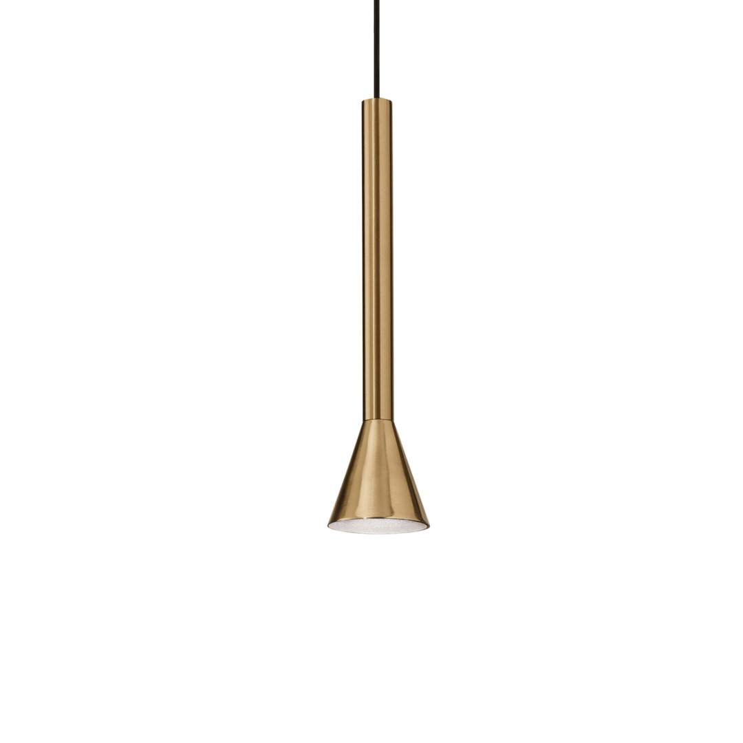 Pendul minimalist cu abajur conic si finisaj alama Diesis