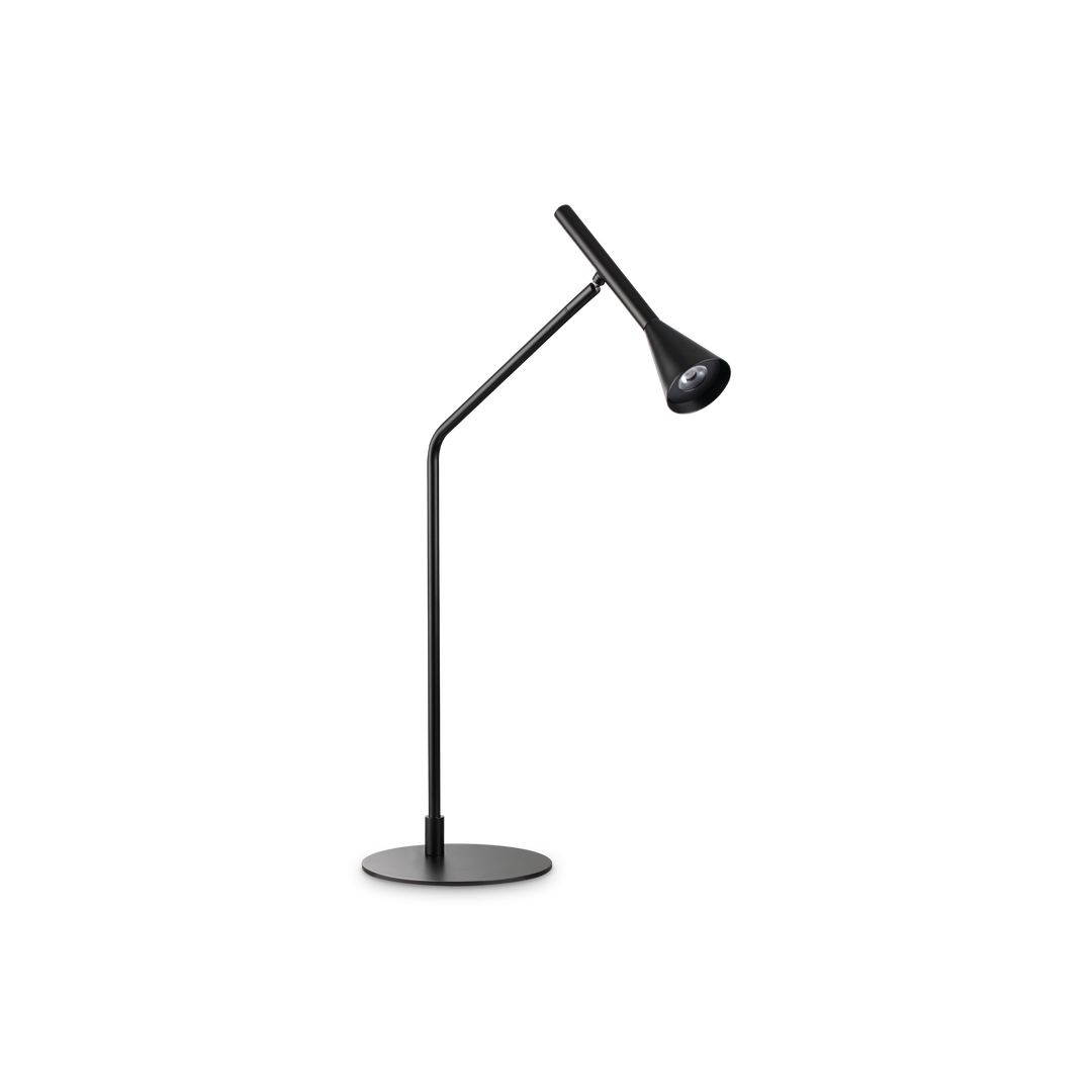 Lampa de birou neagra cu un spot Diesis