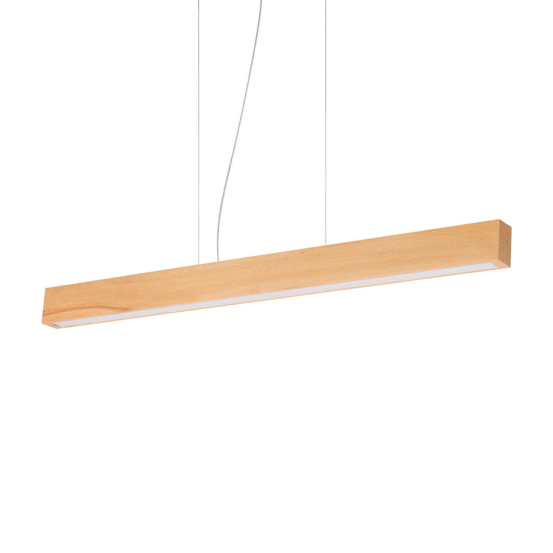 Lustra suspendata liniara din lemn pentru birou Craft