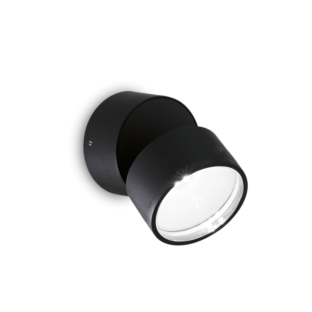 Aplica neagra de exterior tip spot Omega IP54
