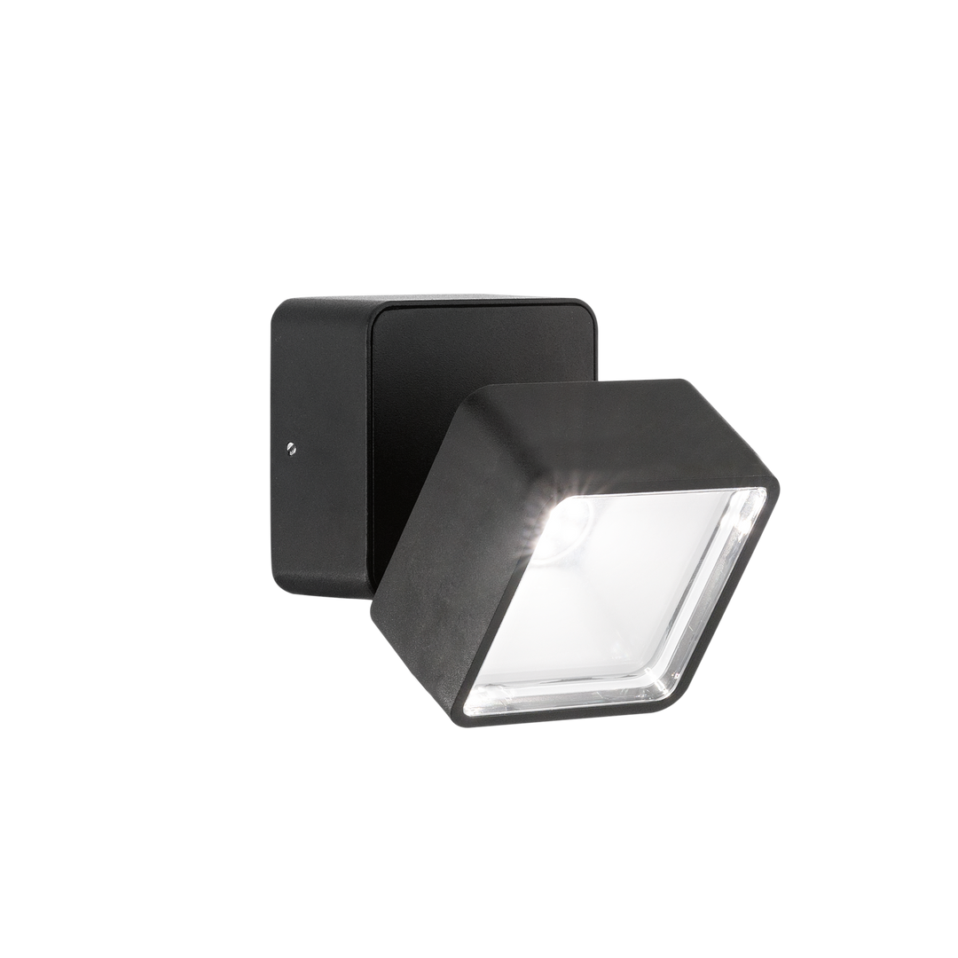 Aplica neagra de exterior tip spot patrat Omega IP54