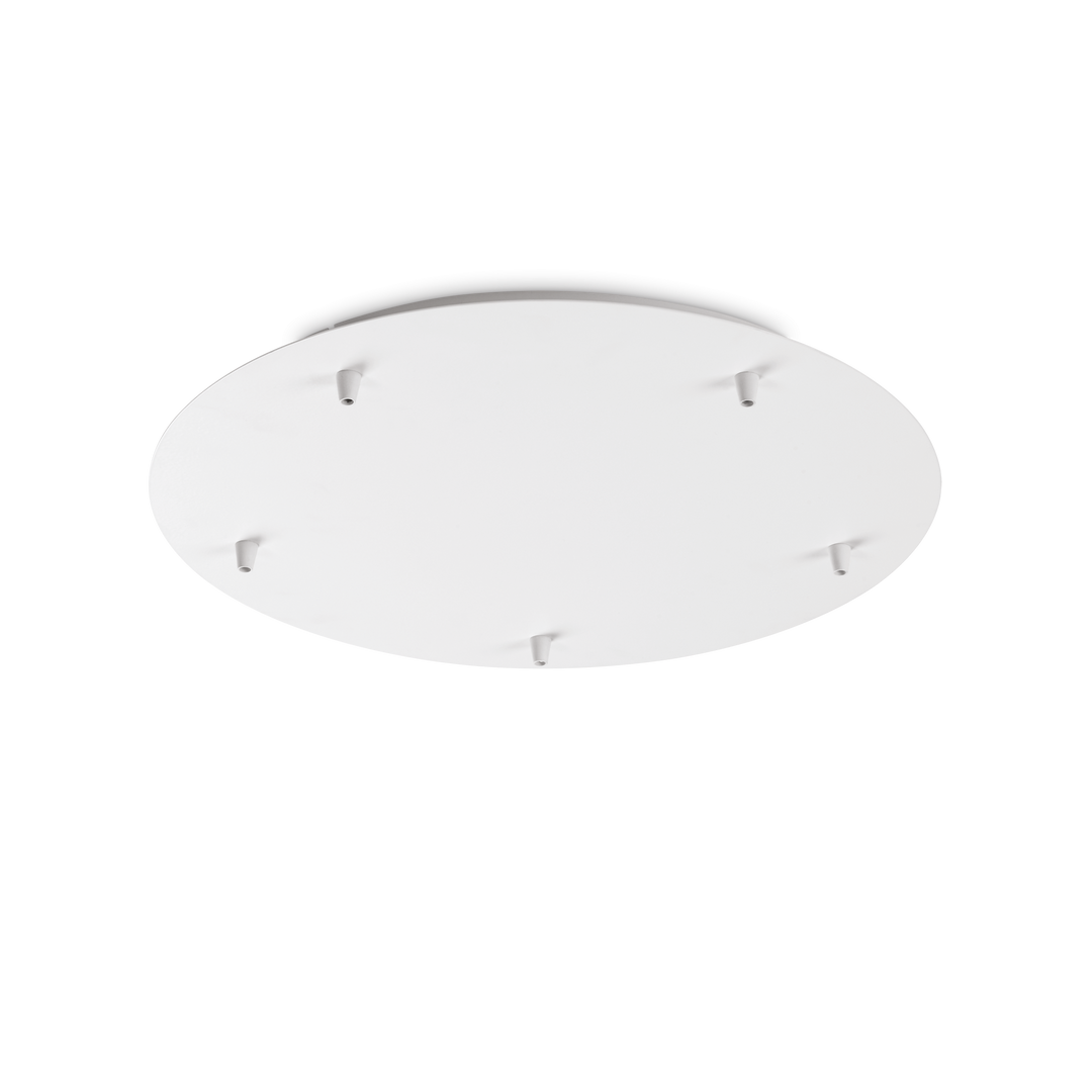 Baza rotunda alba cu 5 prinderi D460 mm