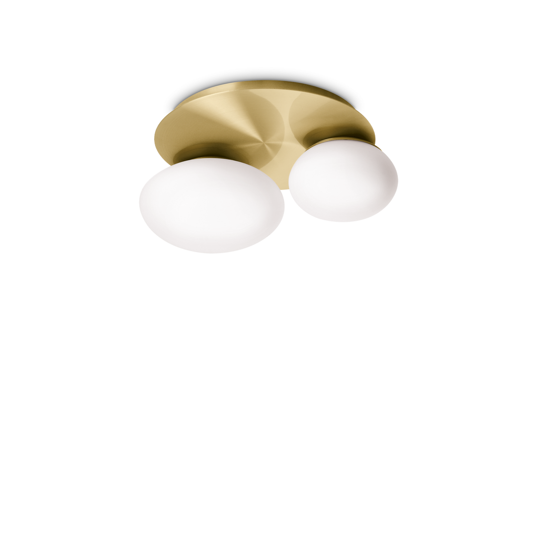 Plafoniera alama cu abajur alb mat Ninfea