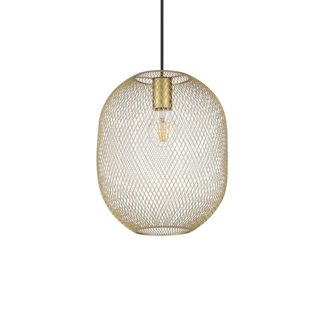 Pendul cu abajur mesh negru Net