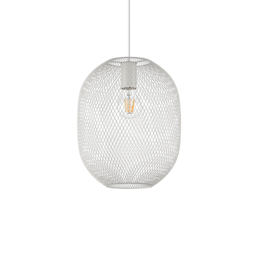 Pendul cu abajur mesh alb Net