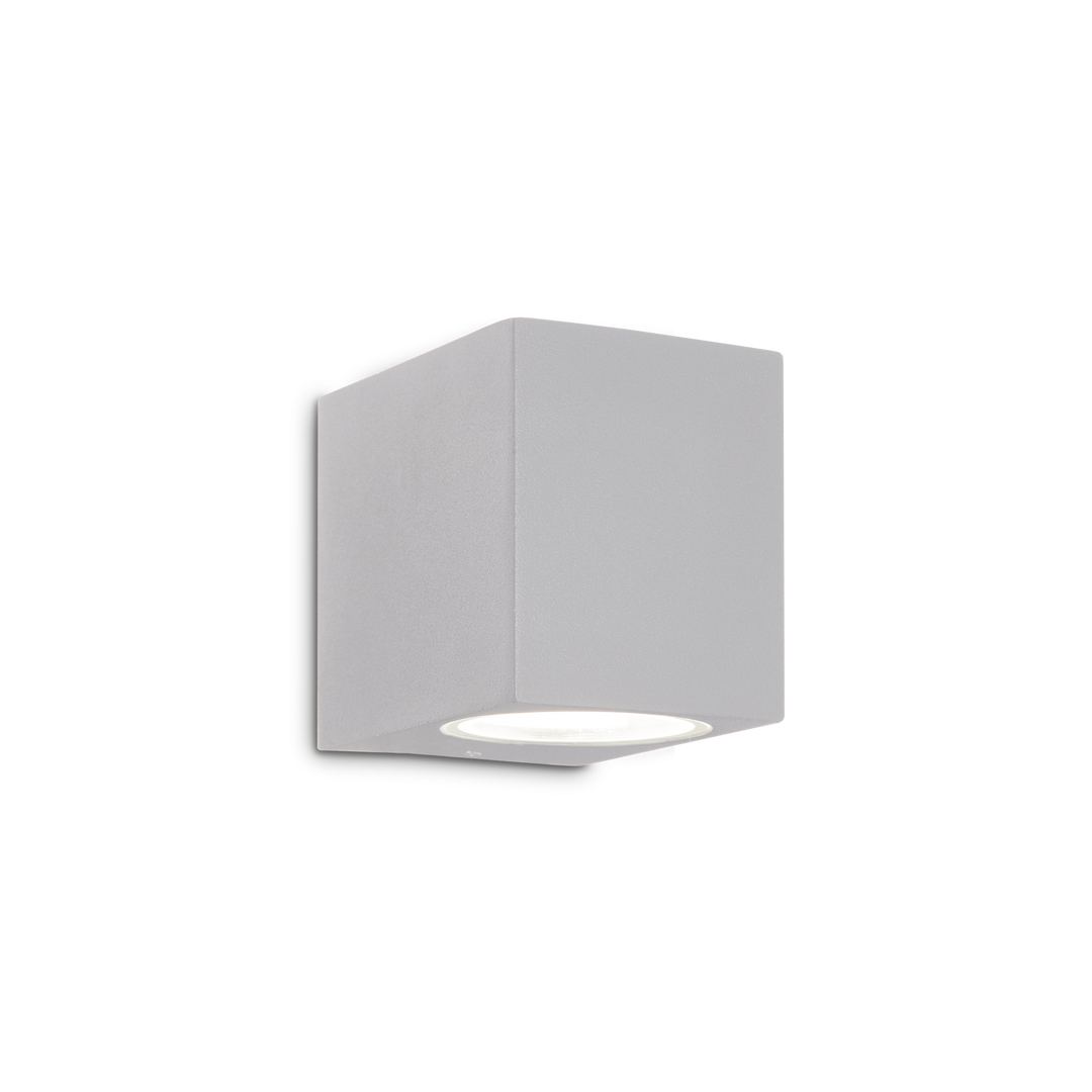 Aplica de perete gri in forma de cub IP44 Up