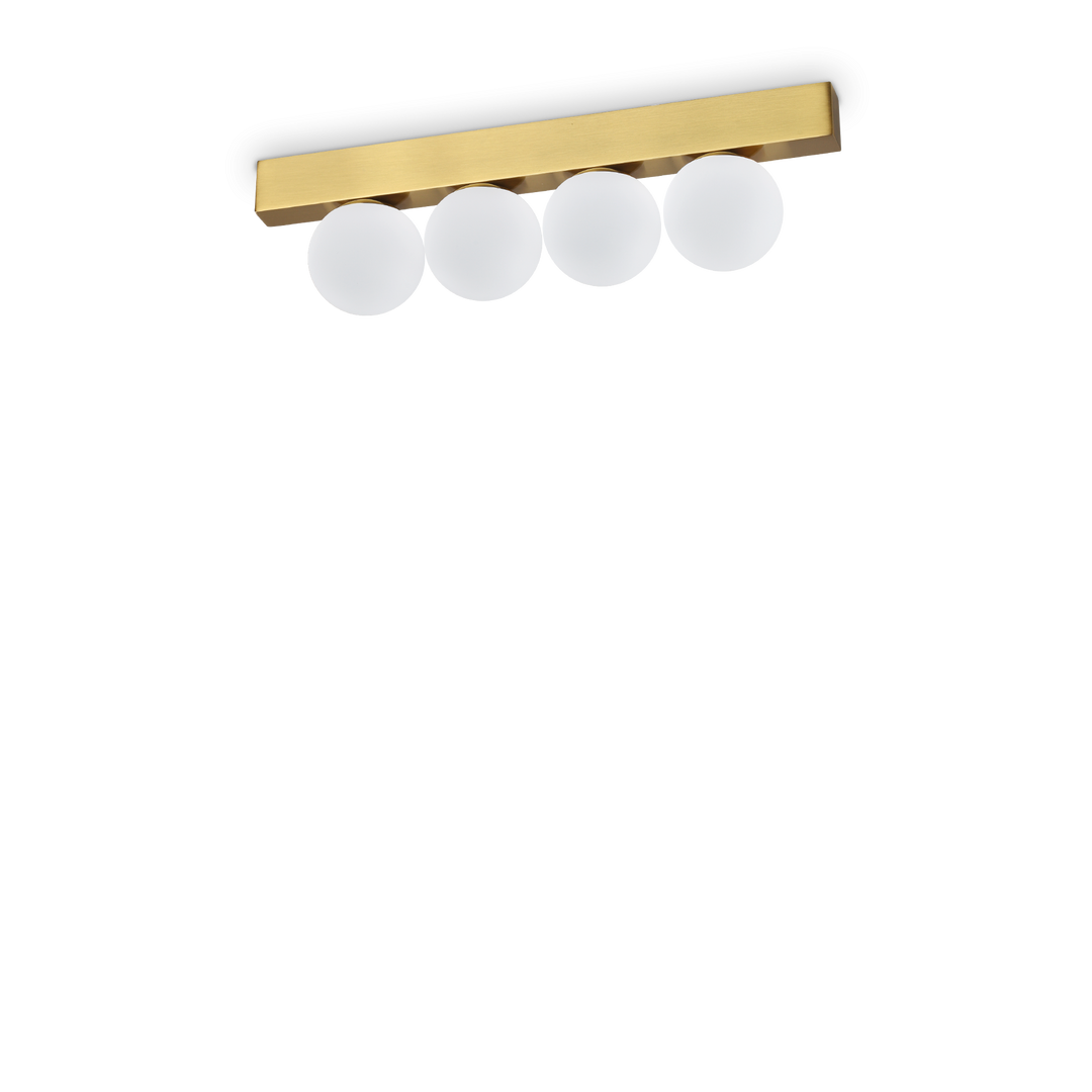 Plafoniera liniara finisaj alama cu 4 globuri