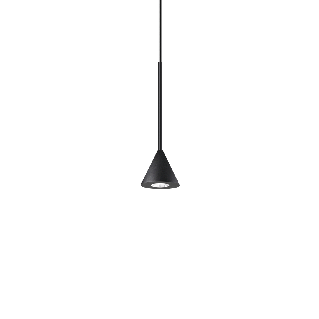 Pendul negru cu abajur conic Archimede